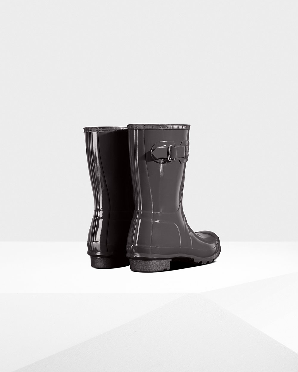 Hunter Mujer Original Gloss - Botas de Lluvia Gris - 217-FHCZQP